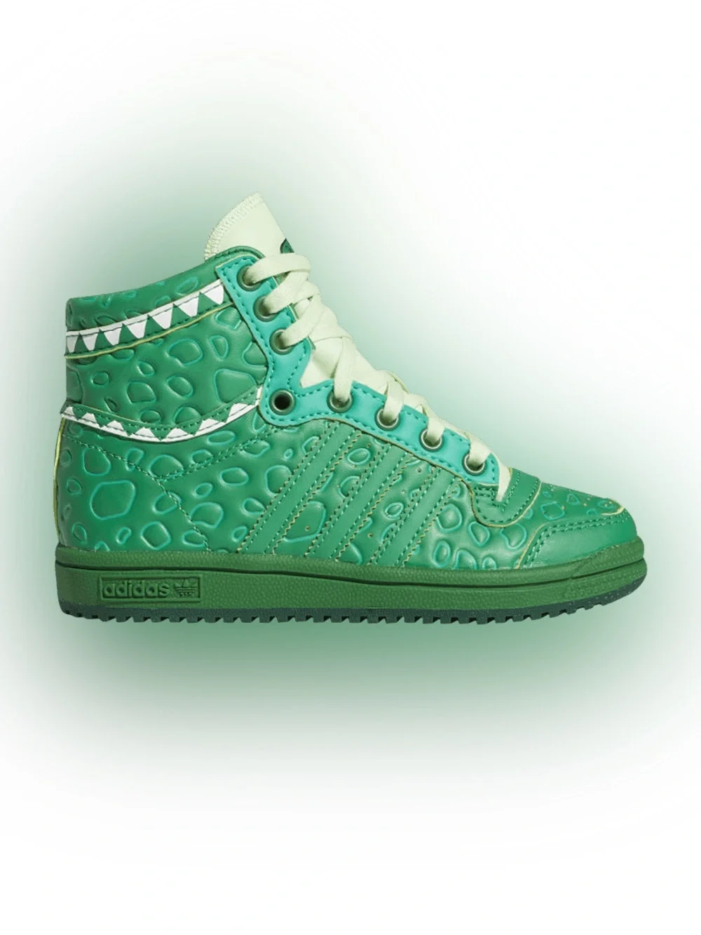 Adidas X Toy Story Top Ten Hi Kids Rex Youth 11C Debossed Scale Green